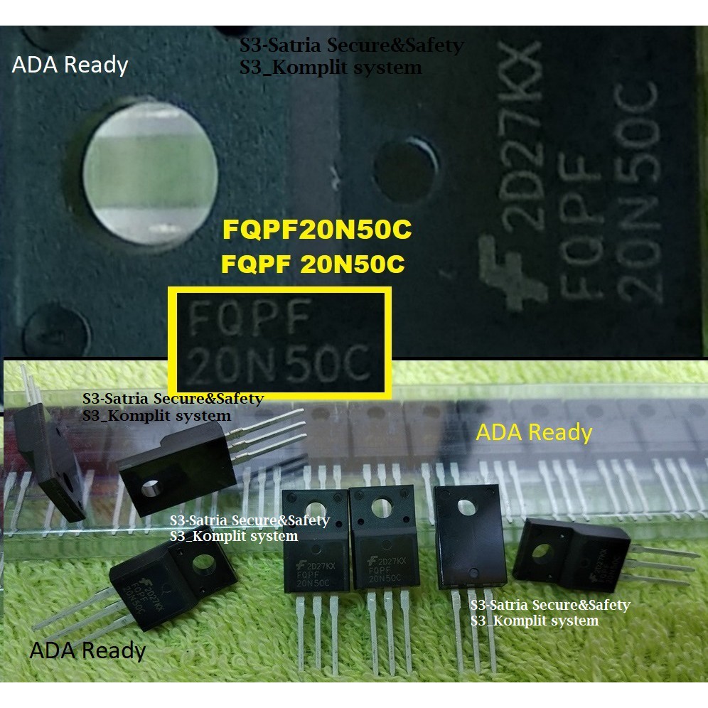 Kecil FQPF20N50C transistor FQPF 20N50 C Mosfet FQPF20N50 FQPF 20N50C
