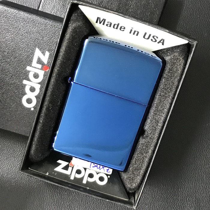 terbaru ZIPPO LIGHTER / MANCIS KOREK API ZIPPO ORIGINAL - BLUE SAPPHIRE