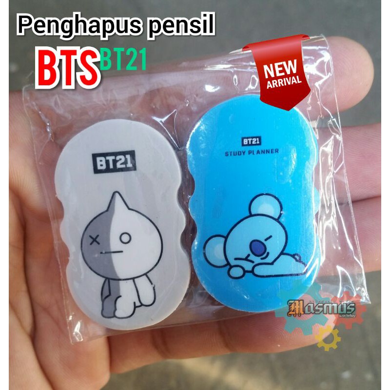 

BTS BT21 Eraser Penghapus Pensil Unik Fancy Lucu Murah