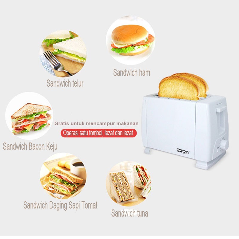 Toaster Pemanggang Roti Pop Up Otomatis