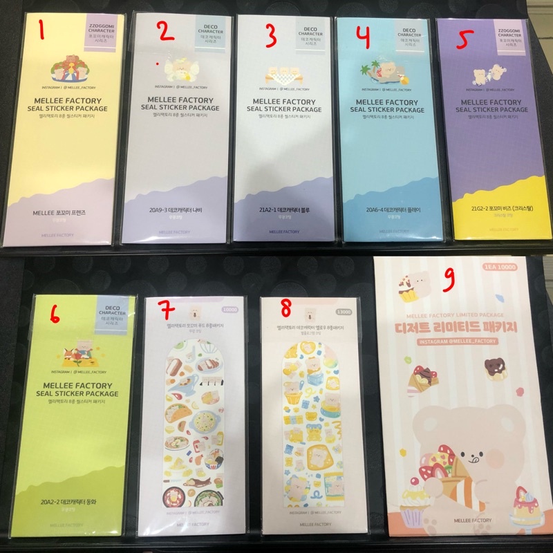 

[READY STOCK KS] Sticker Korea Official stiker brand melle factory pack special edition deco pc journalling