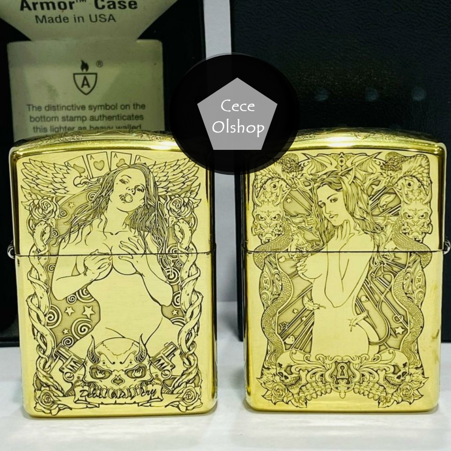 Zippo Original Armor Sexy Lady Japan Special Edition 5 sisi