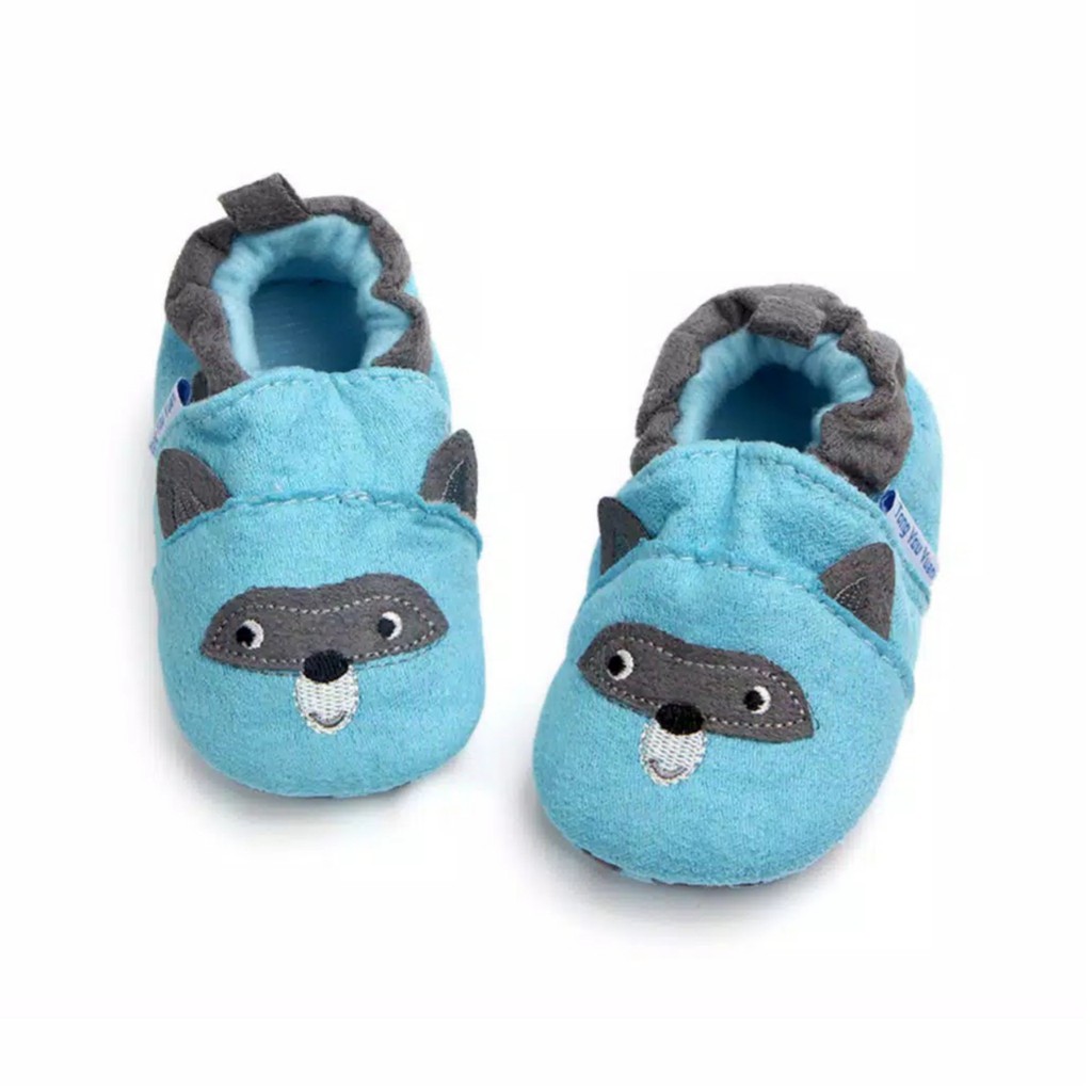 HappyOliver NINJA BEAR BLUE Sepatu Anak Laki perempuan Sepatu Bayi Prewalker Shoes 0-18 bulan Import