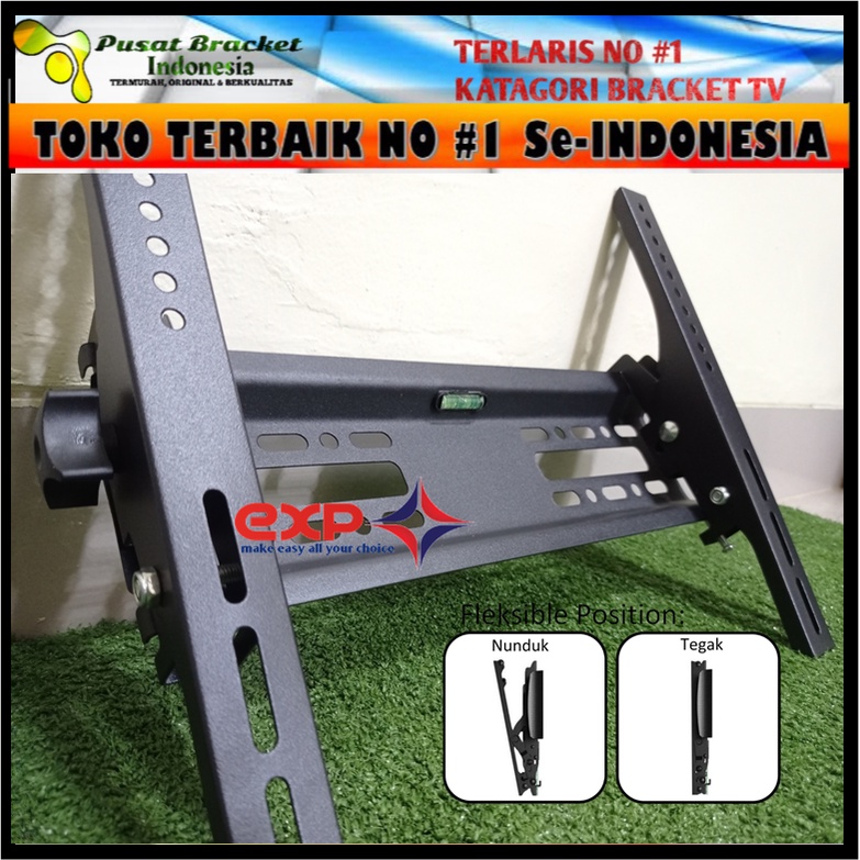 Bracket TV POLYTRON 21&quot; s/d 43&quot; waterpass GARANSI 100% COCOK!!! IMPORT QUALITY