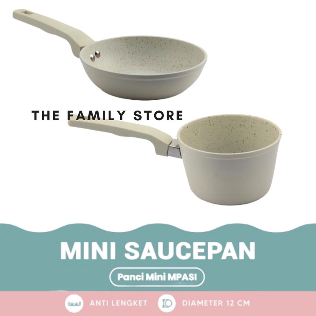 Panci dan Wajan Mini untuk MPASI / SOUCE PAN MPASI 12CM / FRY PAN MPASI 14CM