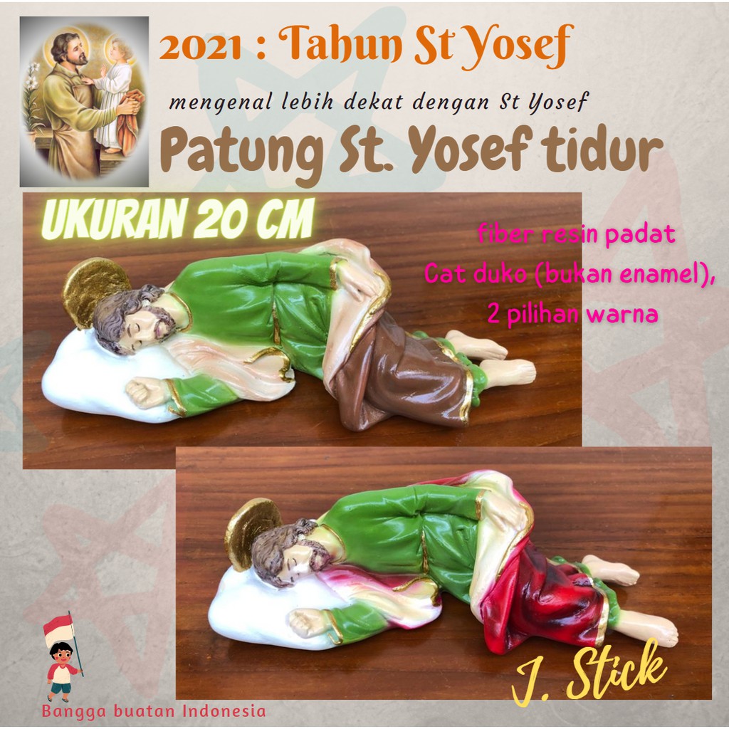 PATUNG ST. YUSUF TIDUR , 20 CM