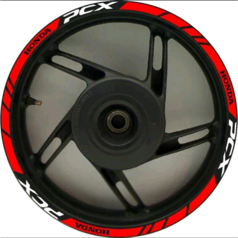 Stiker Velg PCX HONDA MERAH