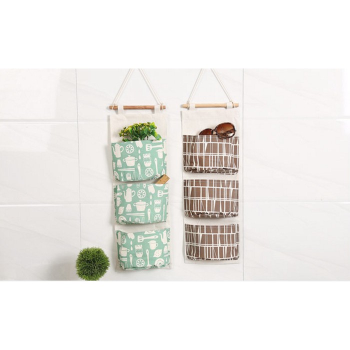 POUCH BAG ORGANIZER GANTUNG 3 SEKAT SERBAGUNA