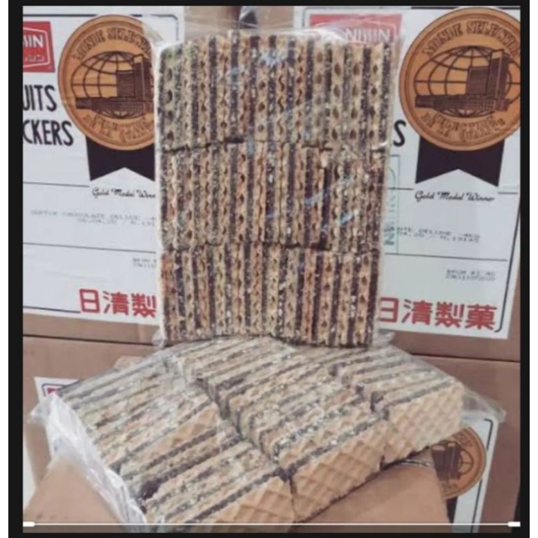 

Nissin wafel camilan original snack kiloan/Arka snack/Enak gurih 250 gram