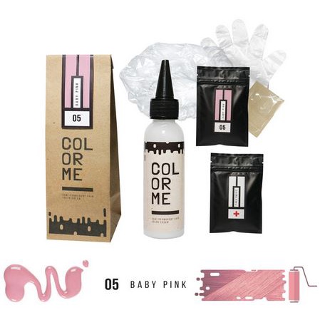 COLOR ME BABY PINK hair color cream cat pewarna rambut