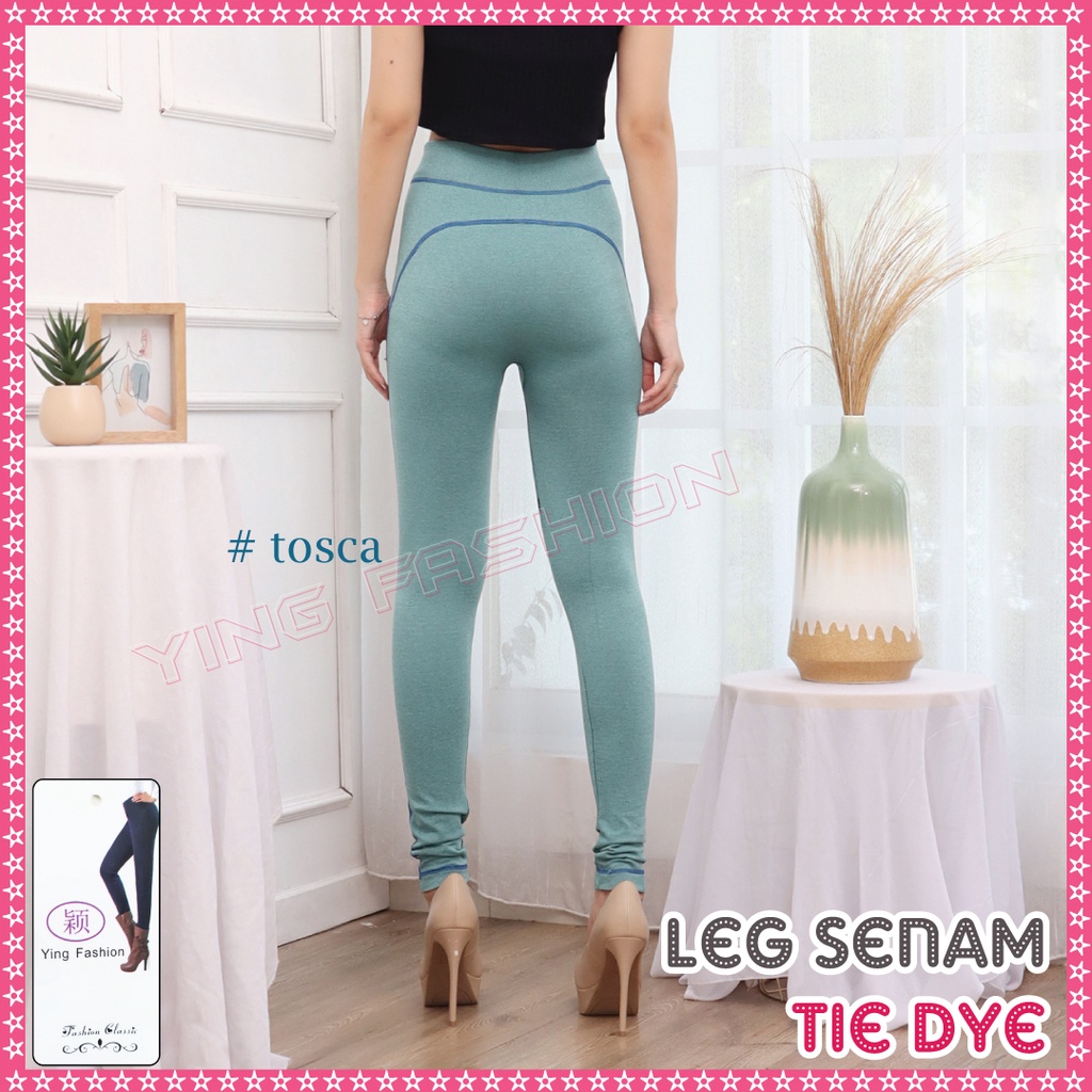 Legging TIE DYIE Yoga TD9111 Wanita Legging Olahraga Gym Pinggang Tinggi Celana Yoga / ying fashion