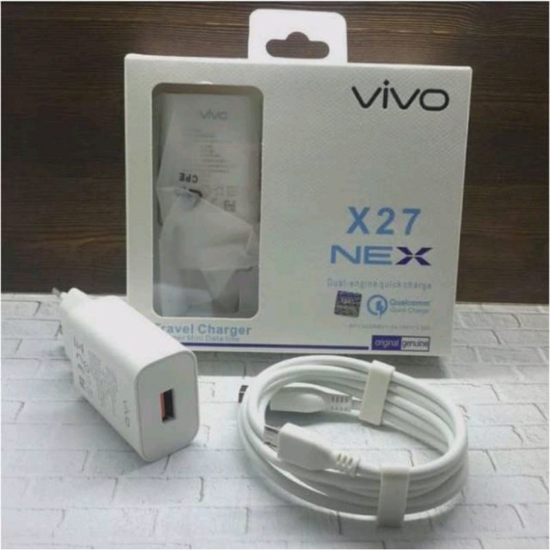 CHARGER VIVO X27 NEX MICRO USB FAST CHARGING ORIGINAL