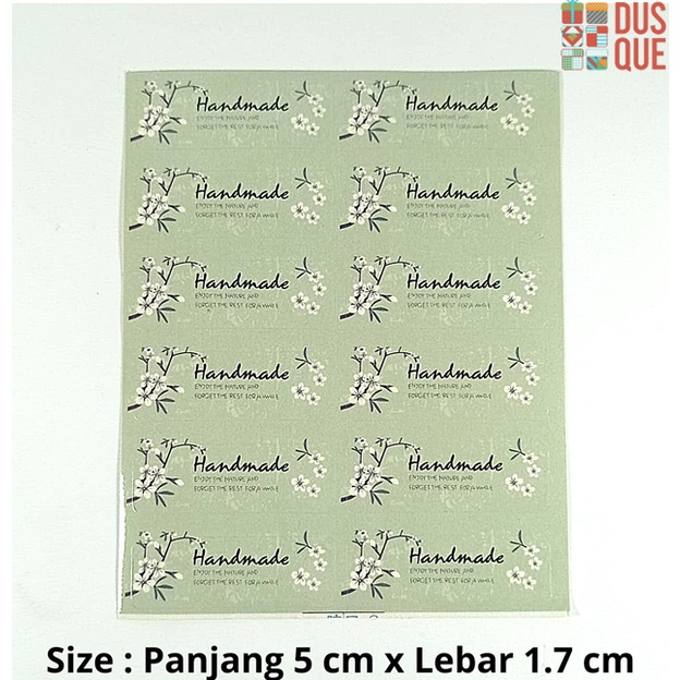 

(1 LEMBAR ISI 12) STIKER HANDMADE BUNGA / STICKER HANDMADE BUNGA HIJAU