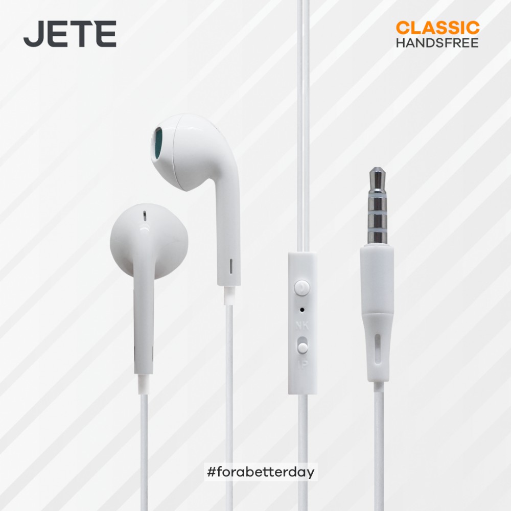 Jual Headset Jete Classic Earphone Handsfree Mic Kabel Harga Terbaik