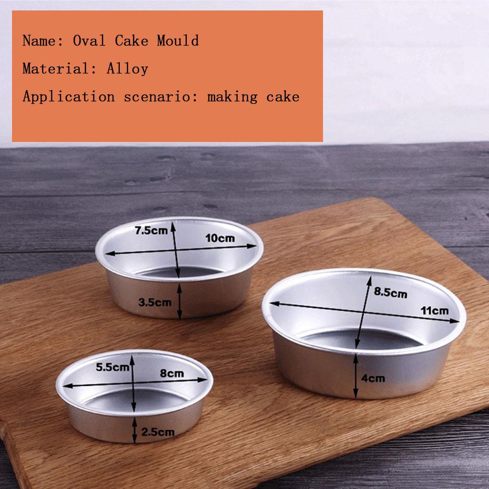 Round Cake Molder 2.5cm/3.5cm/4cm Baking Pan Removable Bottom Nonstick Aluminum Alloy Bento Cake Pan