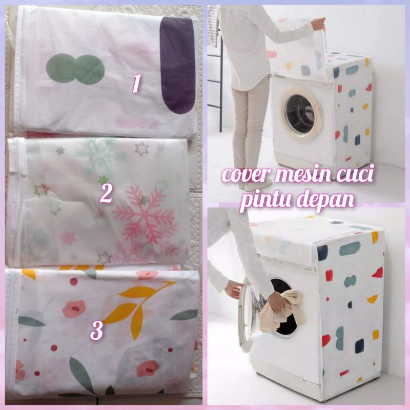 *COVER MESIN CUCI PINTU DEPAN*