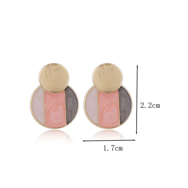 LRC Anting Tusuk Fashion 925 Silver Needle Stud Earrings A5817X