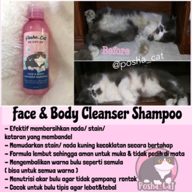 Paket Anti stain (noda) posha_cat | isi 3 produk | skincare kucing