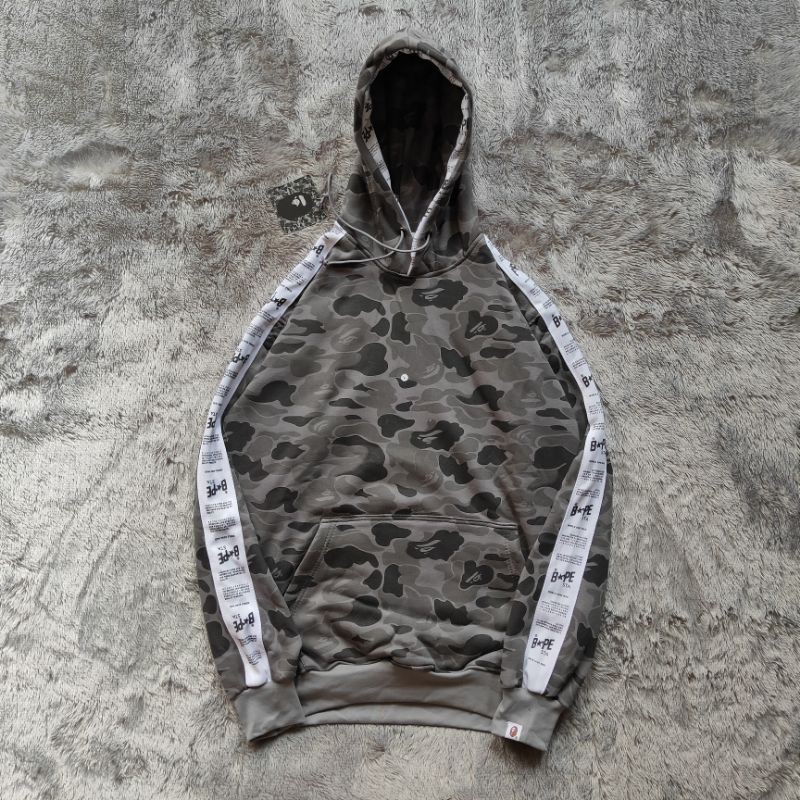 Sweater Hoodie Bape Taped FullTag &amp; Lebel