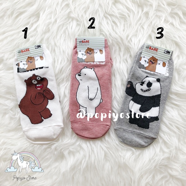 Kaos Kaki We Bare Bears Kaos Kaki Import Korea Kaos Kaki Remaja