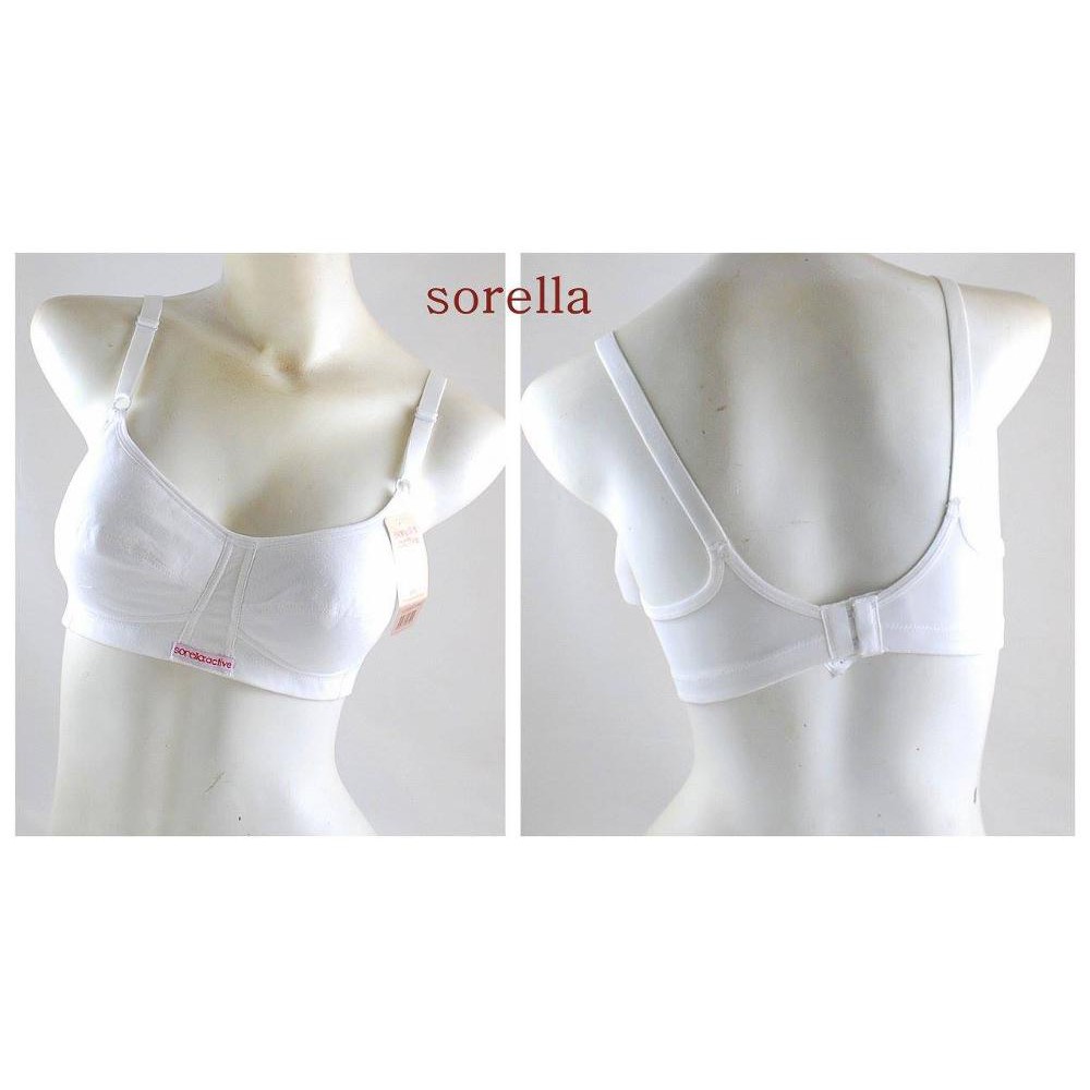 BRA SORELLA TANPA KAWAT. TANPA BUSA. KATUN WHITE. FULL CUP -634WHTS-