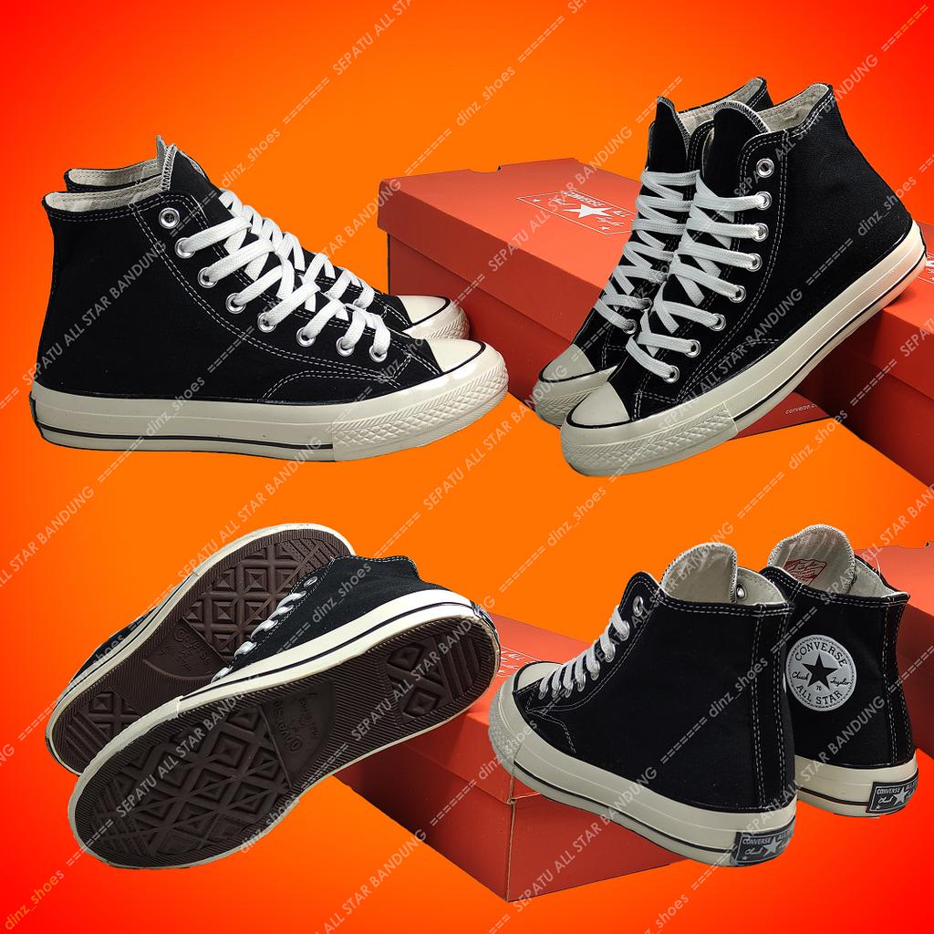 COD SEPATU CONVERSE 70S HIGH BLACK WHITE PREMIUM [PAW STORE]