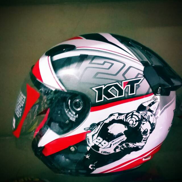 Helm kyt dj maru motif gp