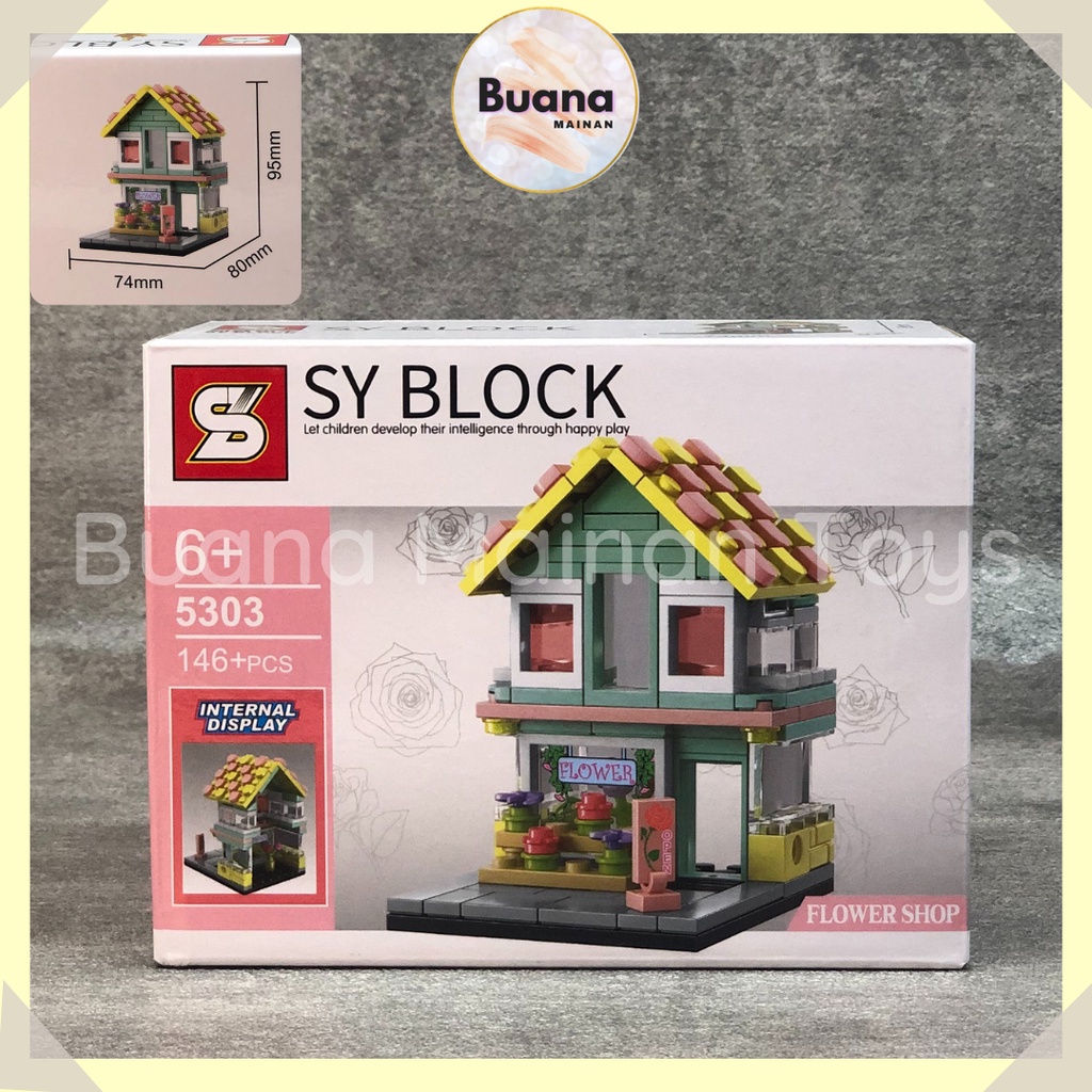 BRICK SY BLOCK MINIATUR SHOP BUILDING MAINAN BRICKS EDUKASI ANAK CREATOR MINI BUILD STORE 5303