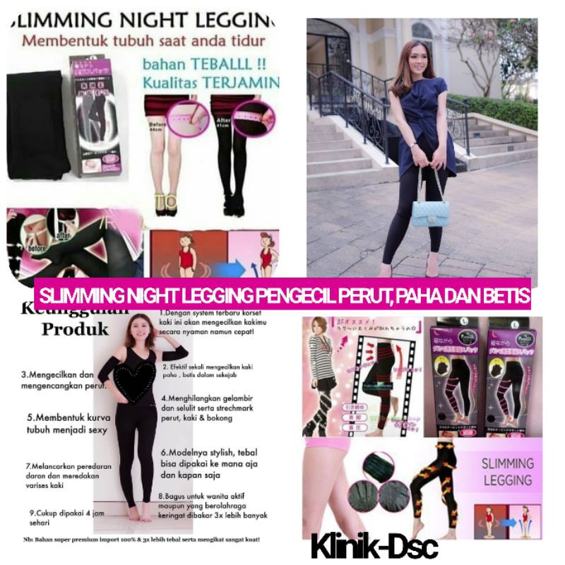 SLIMMING NIGHT SLIMNIGHT LEGGING PELANGSING PAHA DAN KAKI