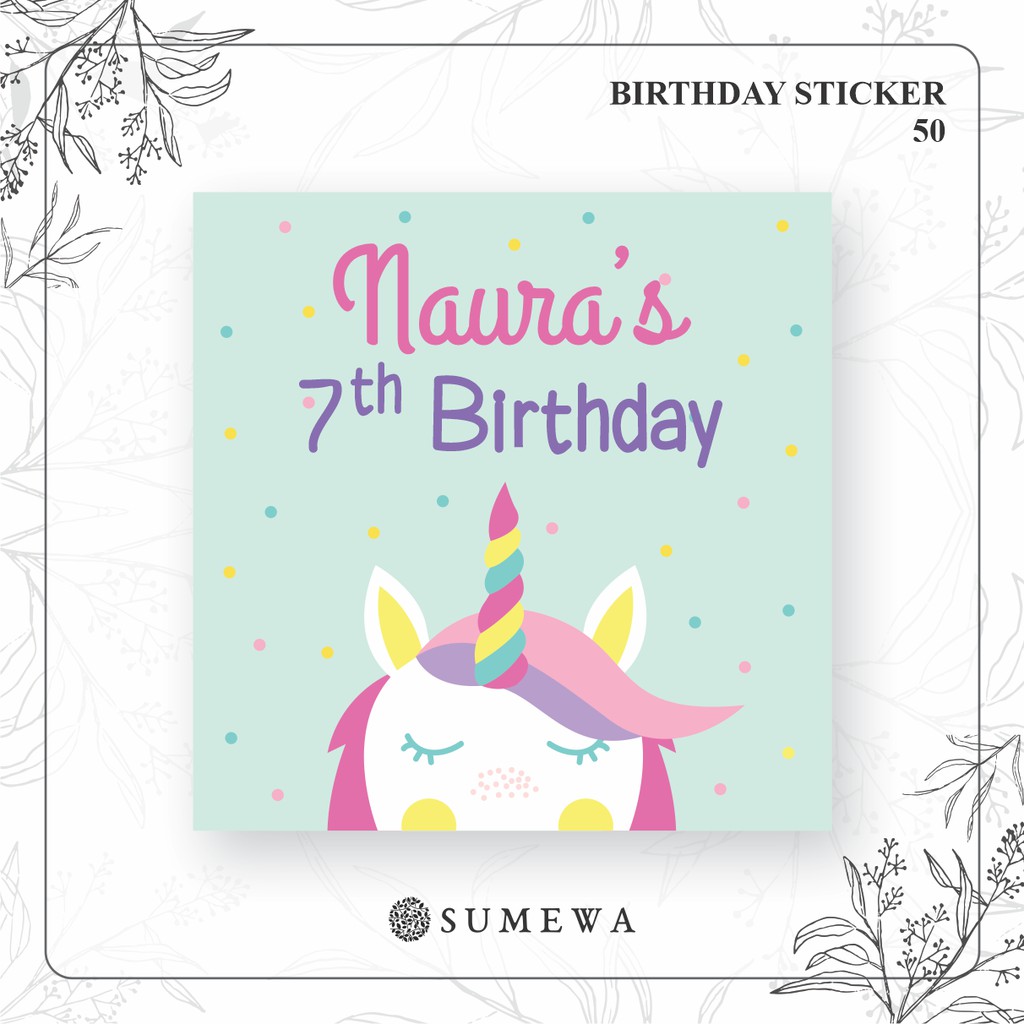 

Sticker Ulang Tahun / Birthday Sticker / Sticker Hampers Bingkisan Ulang Tahun - 50