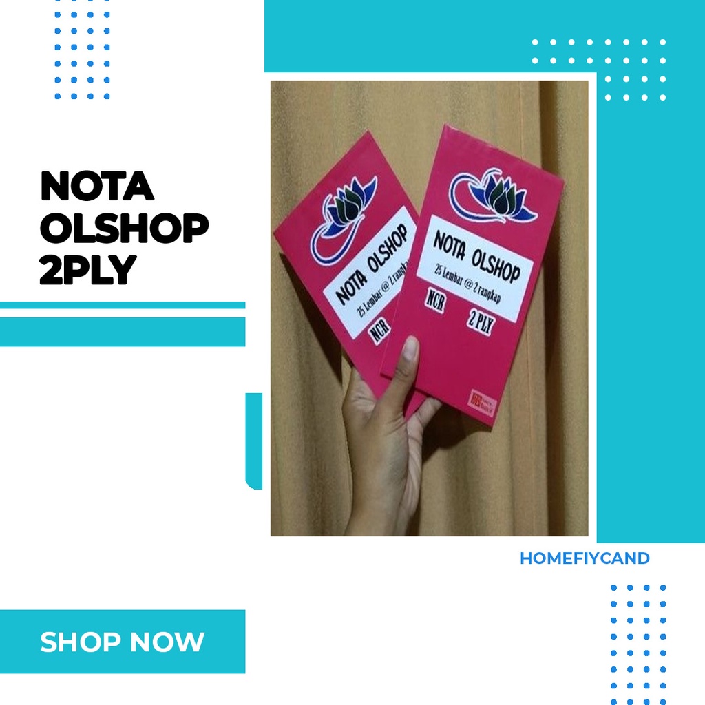 

[HOMEFIYCAND] Nota Olshop No Custom A6 2ply