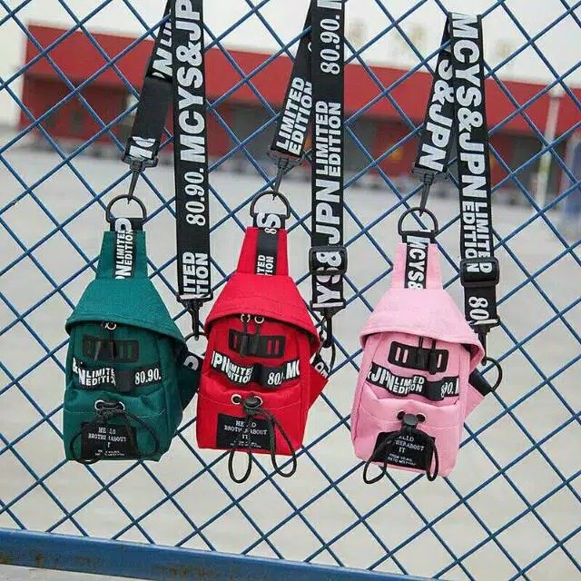 tas selempang pria dan wanita model mini distro foto real ready stok