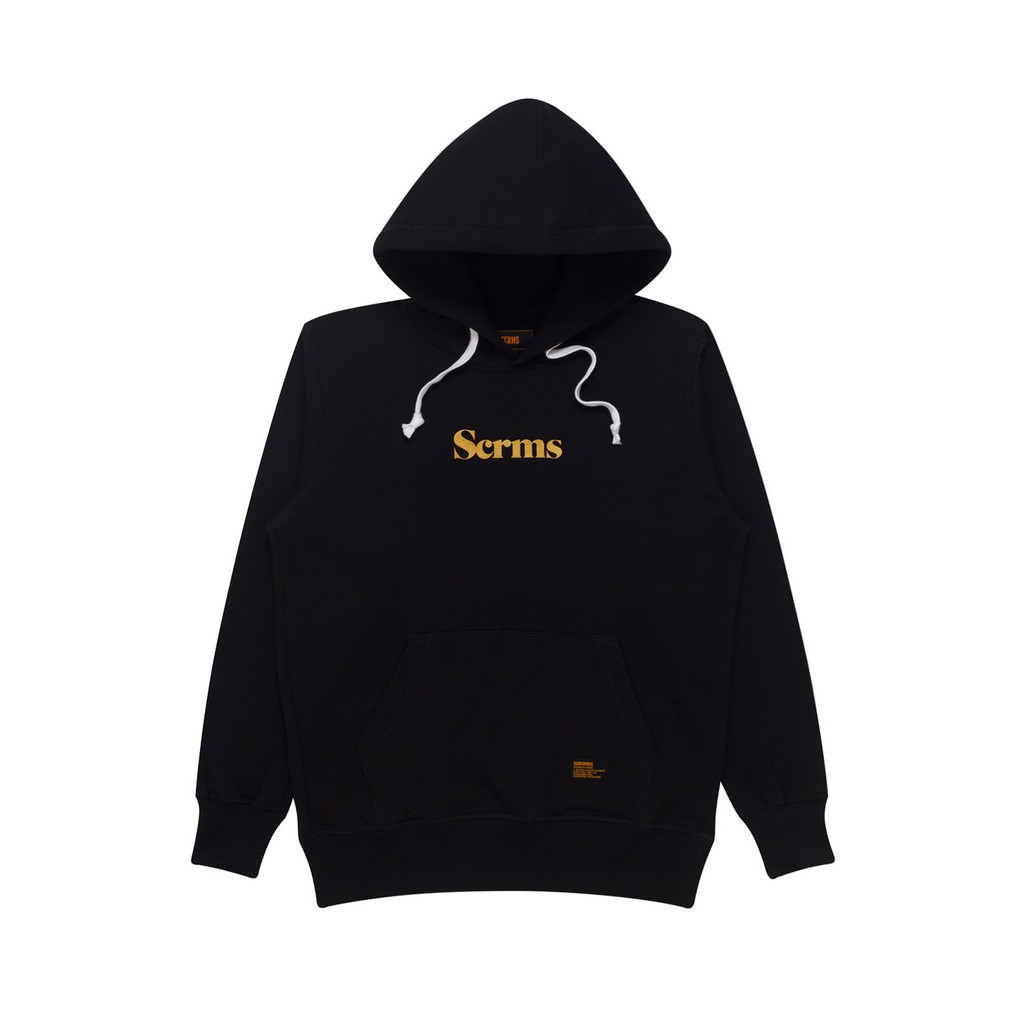 HOODIE SCREAMOUS SCRMSERIF GOLD BLACK