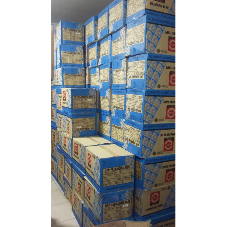 

LAKBAN DAIMARU 90 YARD FULL PROMO TERMURAH BENING / COKLAT PER DUS - Cokelat Tua