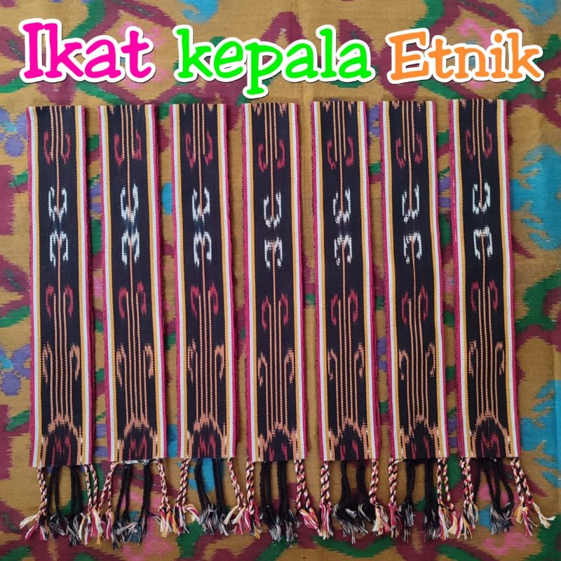 Ikat Kepala Etnik Tenun, kain tenun