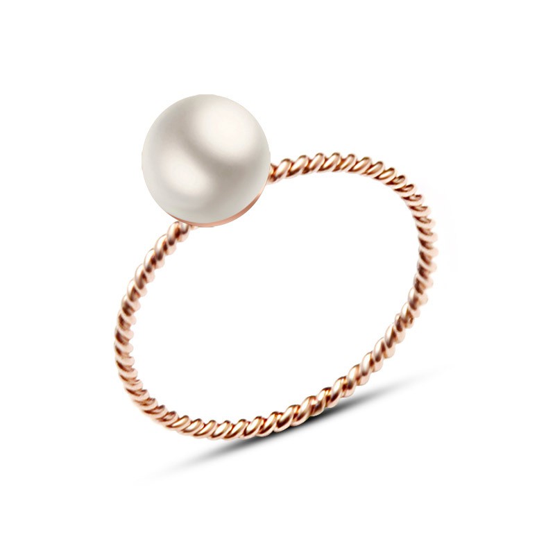 Aksesoris Cincin Bahan Titanium Steel Warna Rose Gold Aksesoris Cincin Bahan Titanium Steel Warna Rose Gold