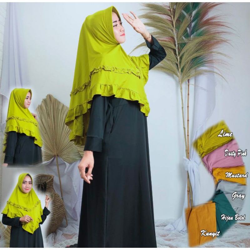 JILBAB JERSEY REMPEL JUMBO