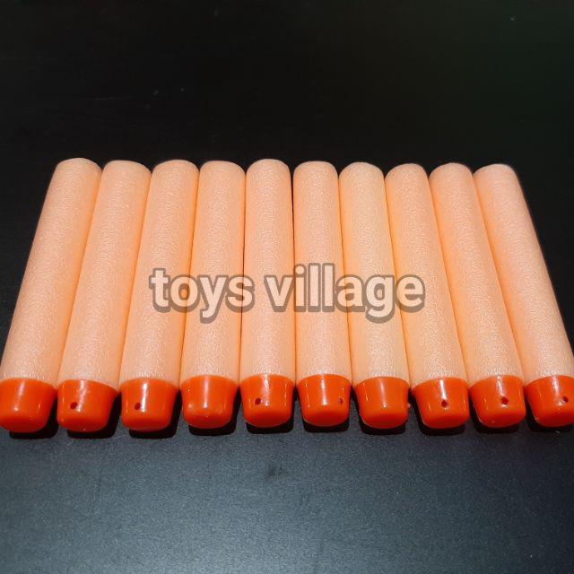 1Pcs/Biji - Peluru Nerf / Nerf Dart Bullet Foam Reffil for Zombie / Modulus N-Strike & Sejenisnya-Orange