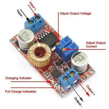 Step Down XL4015 CC CV Stepdown Buck DC 5A Lithium Charger