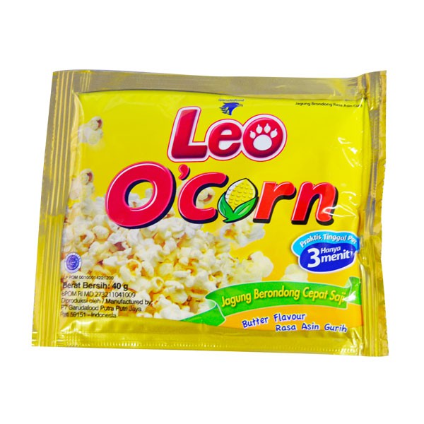 

O'Corn Pop Corn Instant Rasa Butter 44 Gr