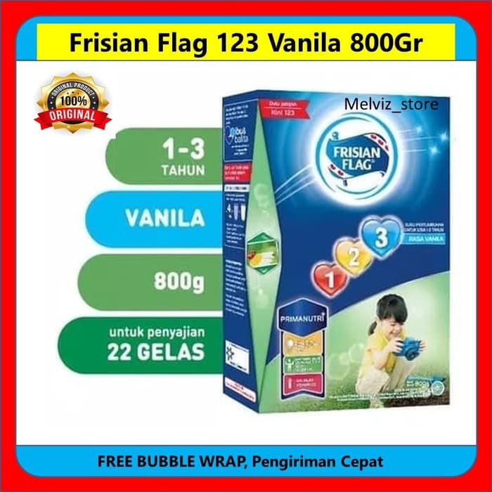 Frisian Flag 123 Vanila 800 Gr Susu Bendera 1 plus ...