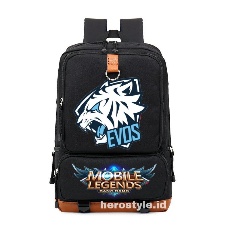 Tas Ransel Anak Laki-laki Evos Mobile Legend Gaming E-Sport Tas Sekolah Anak TK SD SMP Terbaru 2022 Ukuran Besar Muat Buku Paket Sekolah LKS Tas Ransel Murah Bisa Bayar Ditempat COD