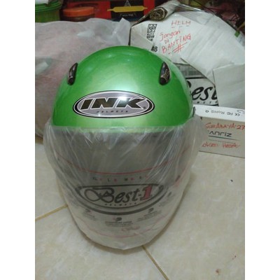 HELM BEST1 MODEL INK CENTRO FREE STIKER [HIJAU KAWASAKI]