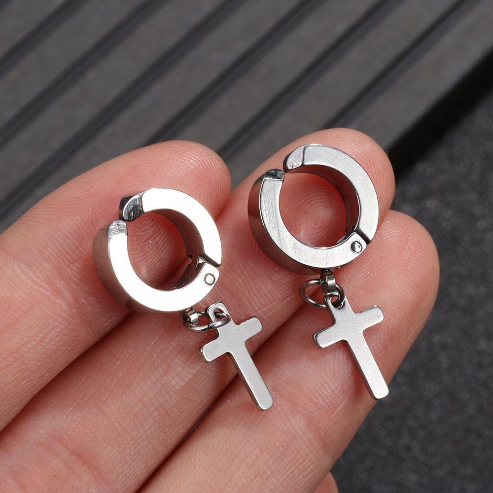 Lily Cuff Earrings Fashion Hadiah Stainless Steel Wanita Pria Perhiasan Tanpa Tindik Earrings