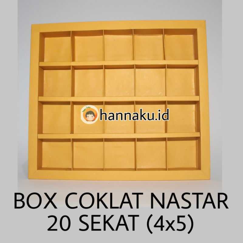 

BOX SEKAT UNTUK COKLAT / NASTAR 20 SEKAT