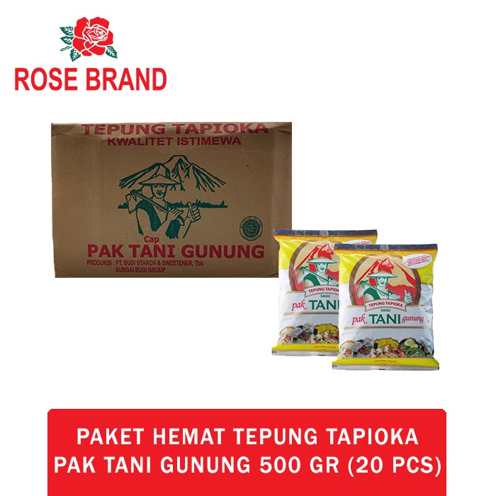 Paket Tepung Tapioka Cap Pak Tani Gunung 500 Gram 1 Dus Shopee Indonesia