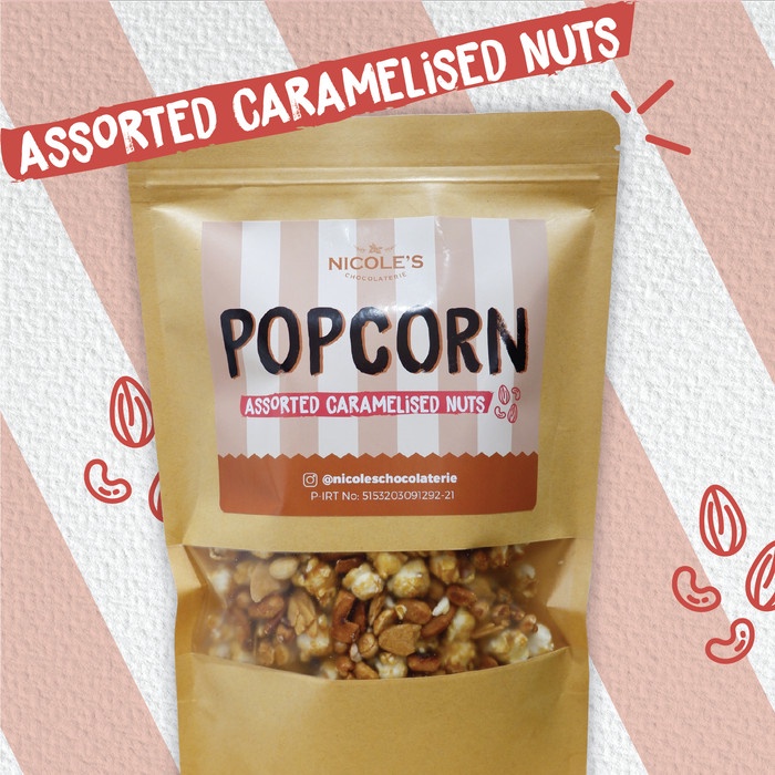 

⭐ COD ⭐ Nicoles Popcorn Assorted Caramelised Nuts