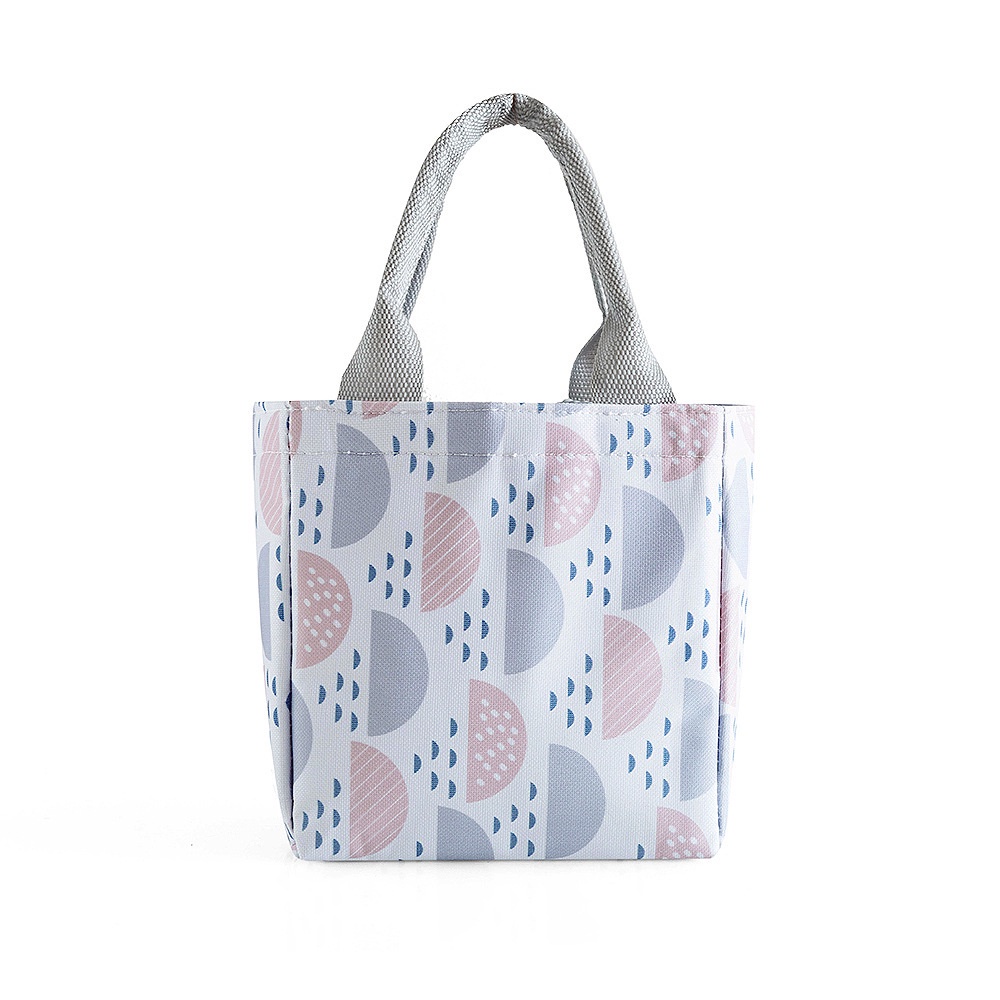 ❀ Chingu ❀ PA005 Tas Bekal Pattern Modern Lunch Cooler Bag Salur Makanan Aluminium Kotak Makan Import