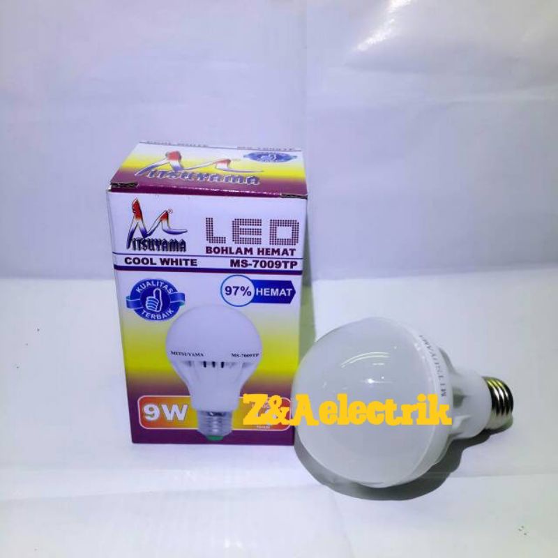 Bohlam Putih Hemat LED 9watt MITSUYAMA MS-7009TP