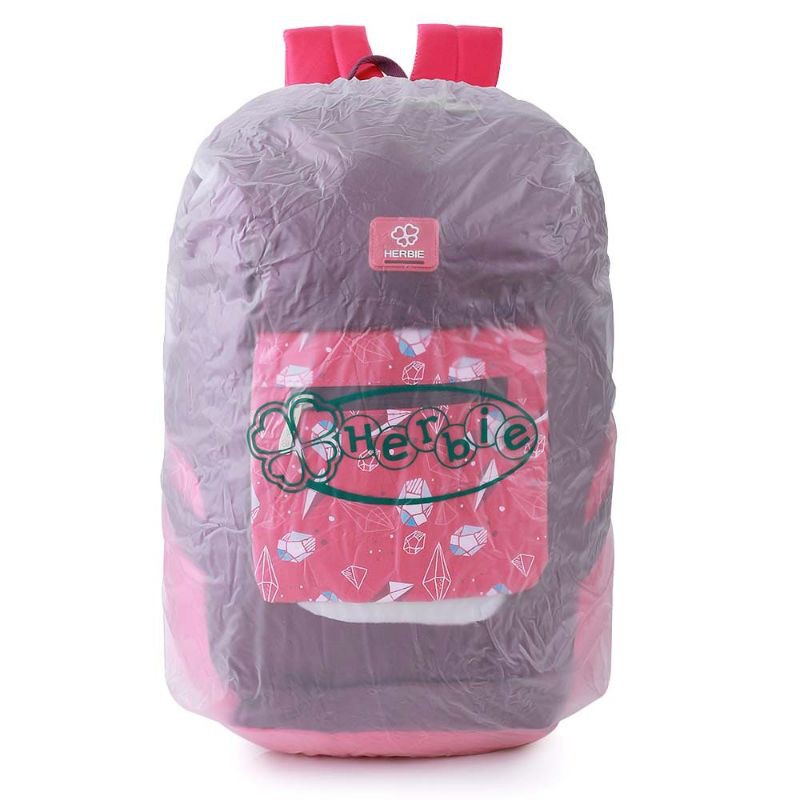 Herbie - Tas Backpack Wanita Terbaru Ungu Kombinasi Pink | Tas Ransel Cantik | Tas Sekolah Kerja Kekinian Cewek Style Milenial High Quality Bahan Cordura